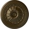 Ekena Millwork Alexa Ceiling Medallion (Fits Canopies up to 2 7/8"), Hand-Painted Brass, 20 1/2"OD x 1 7/8"P CM20ALBRS - alternate 1